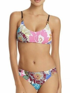 🌺 **Trina Turk “Radiant Blooms” Bikini Set – Bold, Bright & Vacation-Ready** 🌺